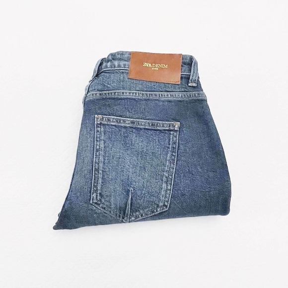 Zara Vintage Dark Wash Ripped Skinny Denim Jeans SZ2 - Picture 8 of 8